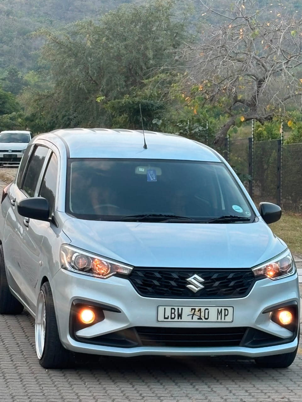 Close-up front view of the S'DINGO shuttle vehicle